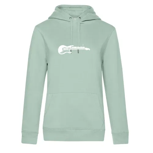 E-Gitarre Berlin Silhouette Elektro-Gitarre Frauen Hoodie E-Gitarre Berlin Silhouette Elektro-Gitarre Hoodie