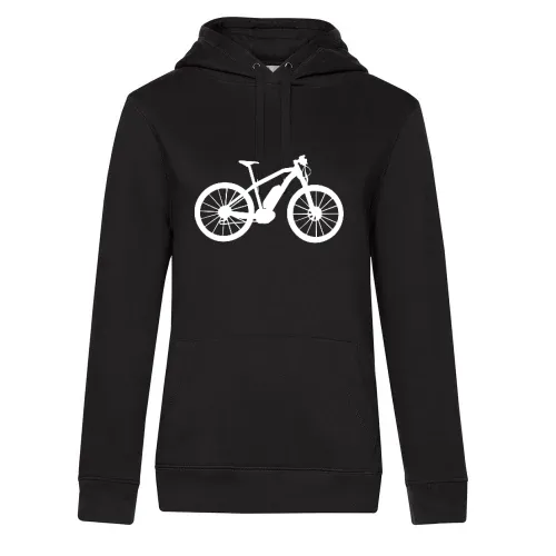 Ebike E-Bike Fahrrad Bike mit Akku Hoodie Frauen Queen Hooded