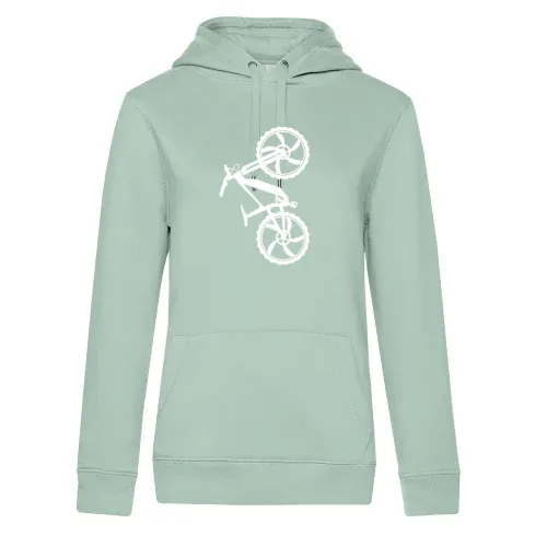 Ebike Fahrrad Vertikal Trail MTB Ebiker Radfahrer Hoodie Frauen Queen Hooded