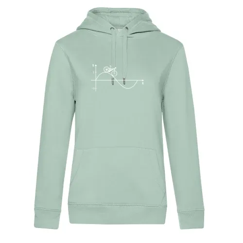 Ebike Herzschlag Sinus Sinuskurve Fahrrad Hoodie Frauen Queen Hooded