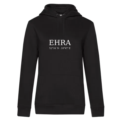 Ehra Koordinaten Hoodie Frauen Queen Hooded