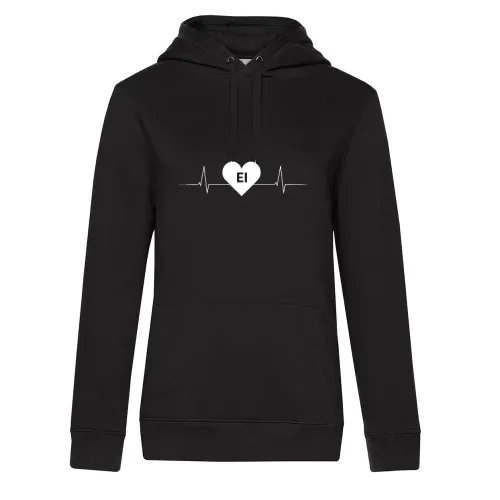 Eichstätt EI Nummernschild Herzschlag Hoodie Frauen Queen Hooded