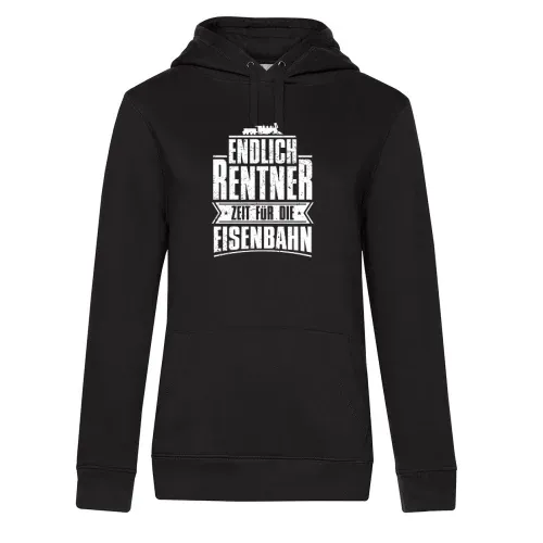 Eisenbahn Rente Modelleisenbahn Rentner Spruch Hoodie Frauen Queen Hooded