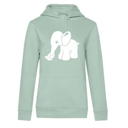 Elefant mit zuer Nase Frauen Hoodie