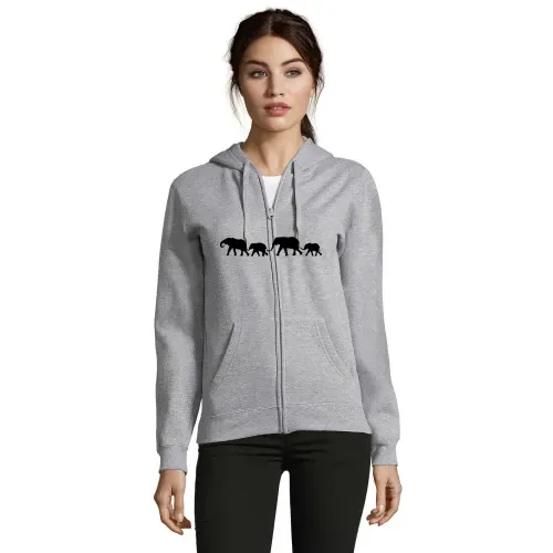 Elefantenfamilie Frauen Hoodie