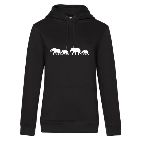 Elefantenfamilie Frauen Hoodie