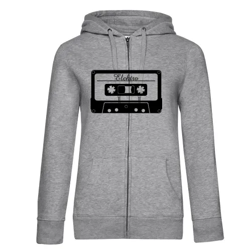Elektromusik Kassette Frauen Hoodie