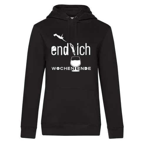 endlich Wochenende Hoodie Frauen Queen Hooded