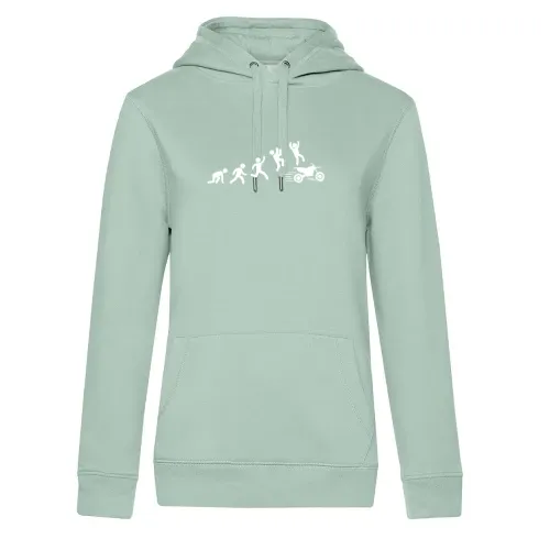 Enduro Stichmännchen Motorrad Evolution Hoodie
