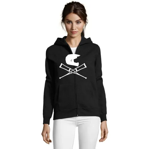 Endurohelm mit Krücken Frauen Hoodie