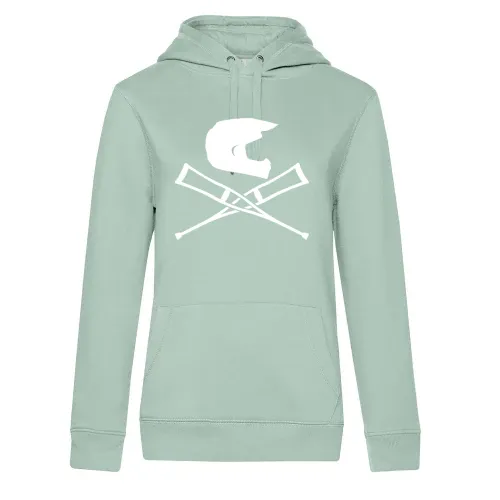 Endurohelm mit Krücken Frauen Hoodie