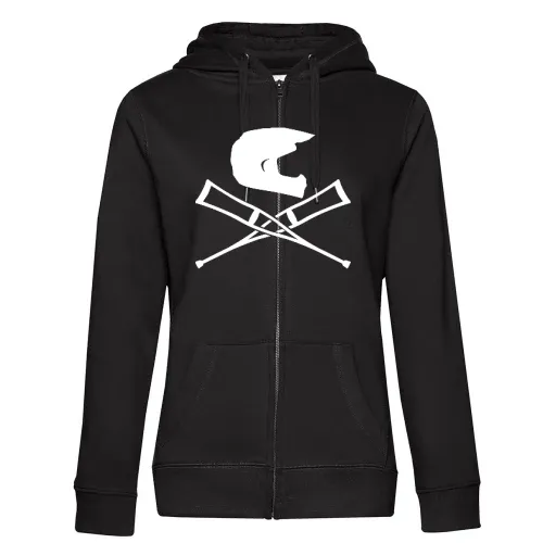 Endurohelm mit Krücken Frauen Hoodie