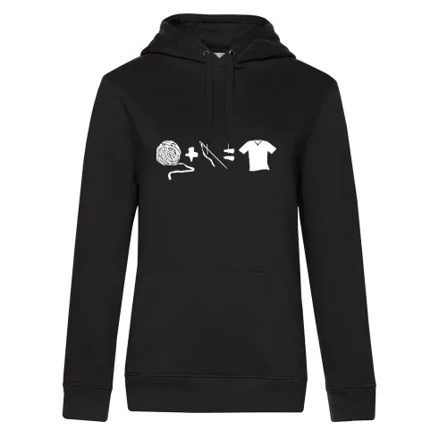 Entstehung eines T-Shirts Frauen Hoodie