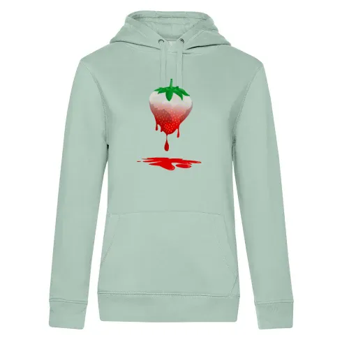 Erdbeerenfarbe Frauen Hoodie Erdbeerenfarbe Hoodie