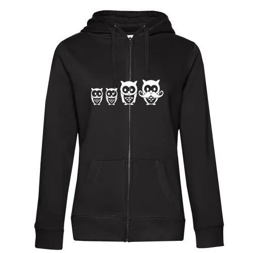 Eulen Familie Frauen Hoodie
