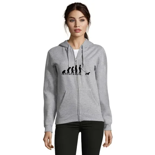 Evolution Dackel Frauen Hoodie