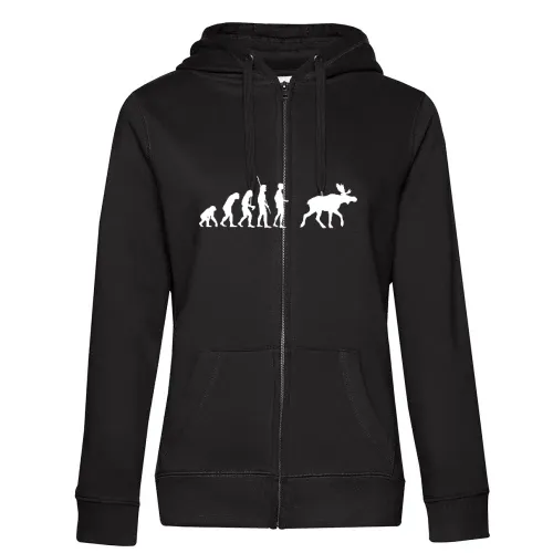 Evolution Elch Frauen Hoodie