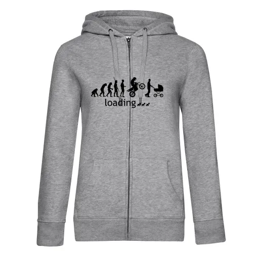 Evolution Enduro mit Kinderwagen loading Hoodie Frauen Queen Zipped