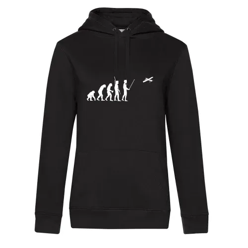 Evolution Modellflugzeug Hoodie Frauen Queen Hooded