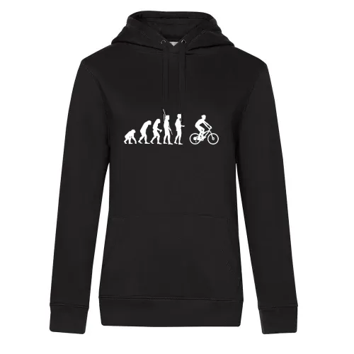 Evolution Mountainbiker Hoodie Frauen Queen Hooded