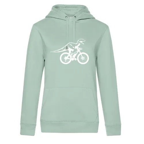 Fahrrad Dino Bike Dinosaurier Mountainbike MTB Rex Hoodie Frauen Queen Hooded