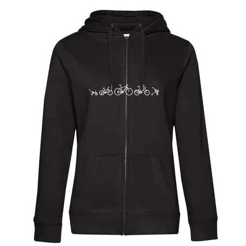 Fahrrad Evolution Frauen Hoodie