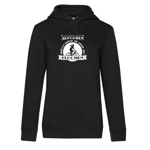 Fahrrad Radfahrer Spruch Fahrradfahren Fluchen Hoodie