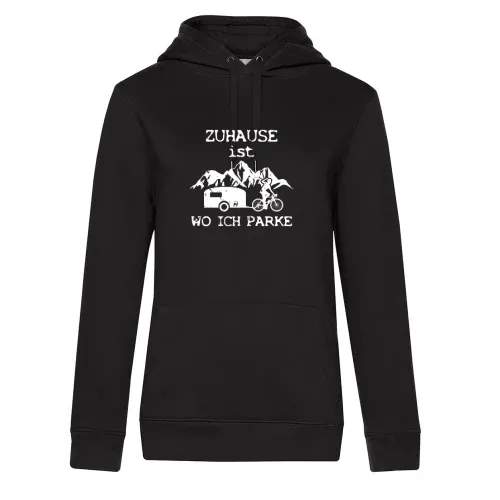 Fahrrad Wohnwagen Zuhause Ist Wo Ich Parke Frauen Hoodie