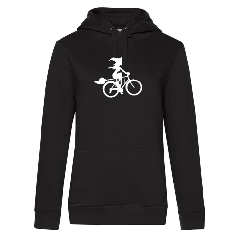 Fahrradfahrer Hexe Halloween Radfahren Geschenk Hoodie Frauen Queen Hooded