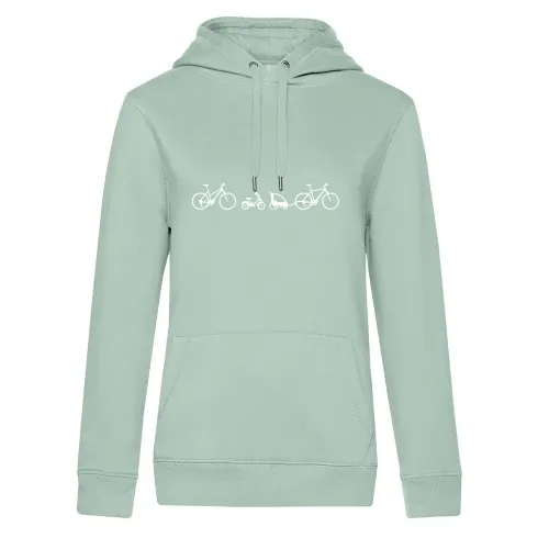 Fahrradfamilie Frauen Hoodie
