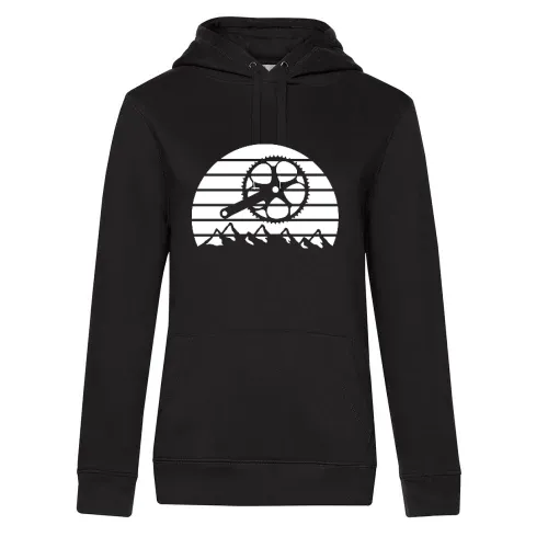 Fahrradteile Berglandschaft - Hoodie Frauen Queen Hooded