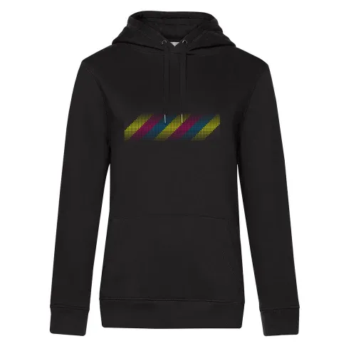 Farbige Punkte mit Verlauf Hoodie Frauen Queen Hooded