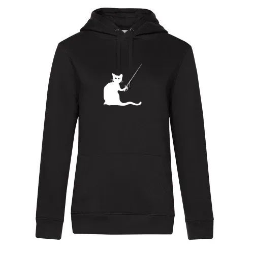 Fechten Katze Fechter Frauen Hoodie
