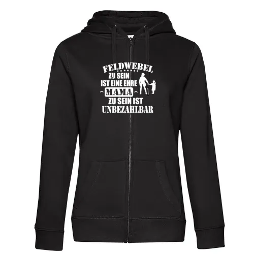 Feldwebel Mama Unbezahlbar Soldatin Mutter Frauen Hoodie