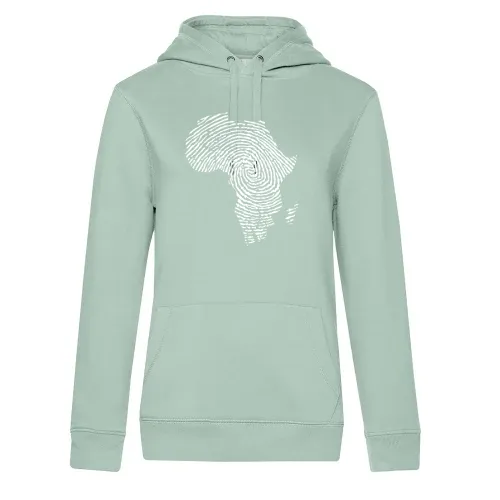 Fingerabdruck Afrika Frauen Hoodie