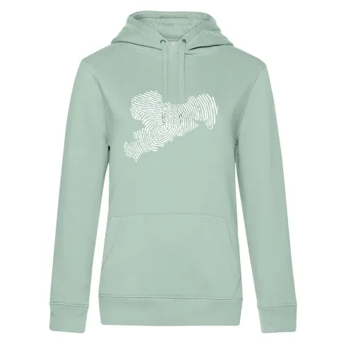 Fingerabdruck Sachsen Frauen Hoodie