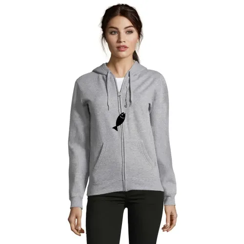 Fisch an der Angeln Frauen Hoodie