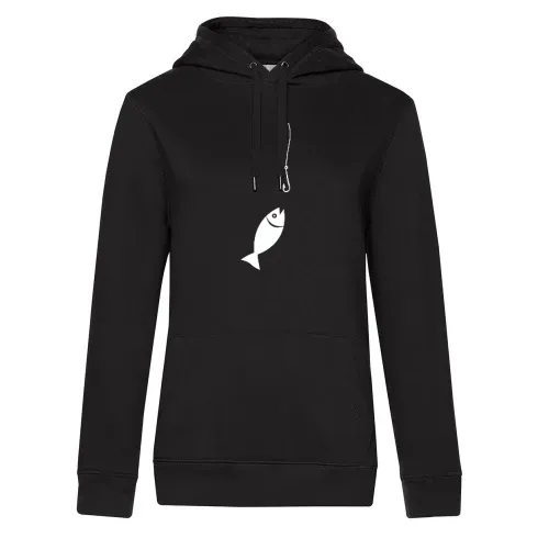 Fisch an der Angeln Frauen Hoodie
