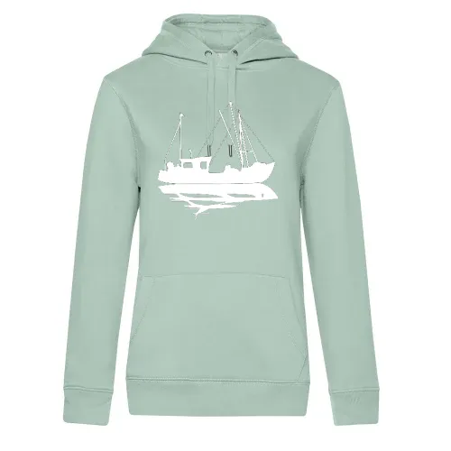 Fischkutter vs. Yacht Frauen Hoodie
