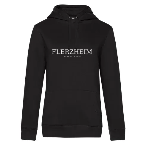Flerzheim Koordinaten Hoodie Frauen Queen Hooded
