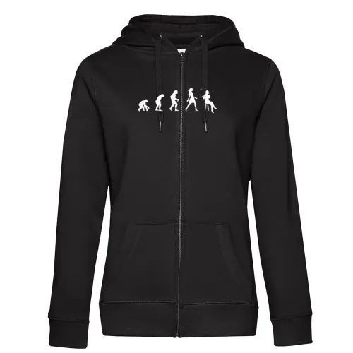 Flötenspielerin Evolution Flötenspieler Flöte Frauen Hoodie