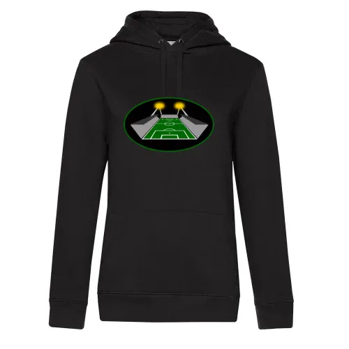 Flutlichtspiel Fussballstadion Hoodie Frauen Queen Hooded