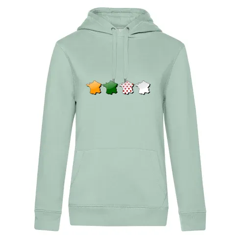 Frankreich in Farben der Tour Trikots Hoodie