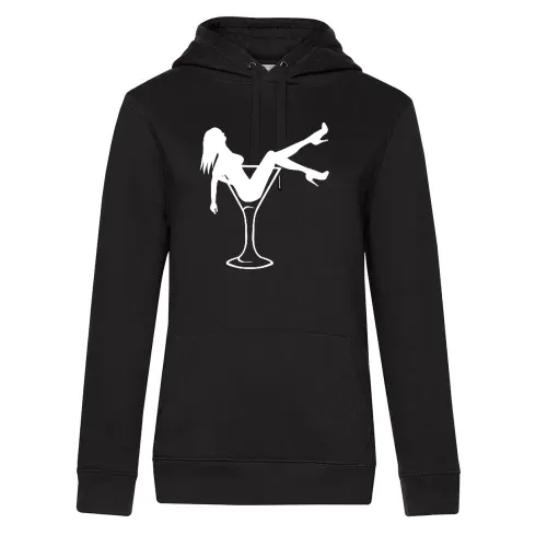 Frau im Glas Frauen Hoodie
