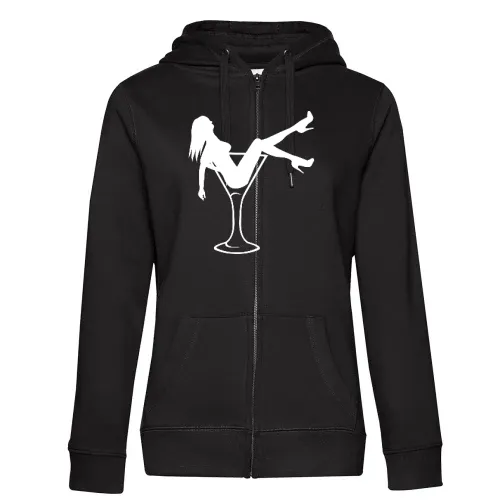 Frau im Glas Frauen Hoodie