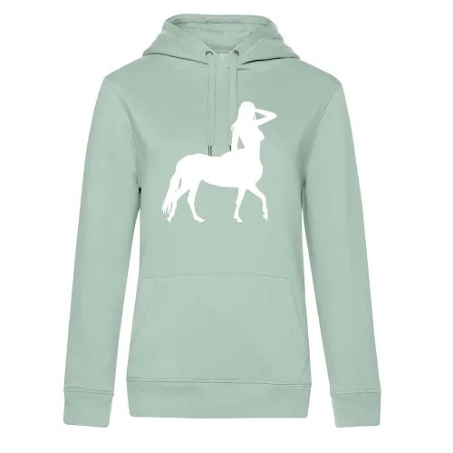 Frauenkörper auf Pferd Frauen Hoodie Frauenkörper auf Pferd Hoodie
