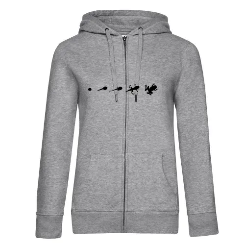 Frosch Evolution Frauen Hoodie