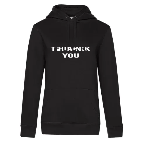 fuck thank you Hoodie Frauen Queen Hooded