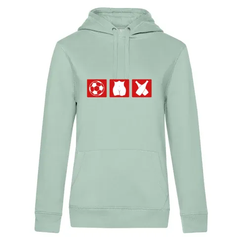 Fussball Ficken Alkohol Hoodie Frauen Queen Hooded