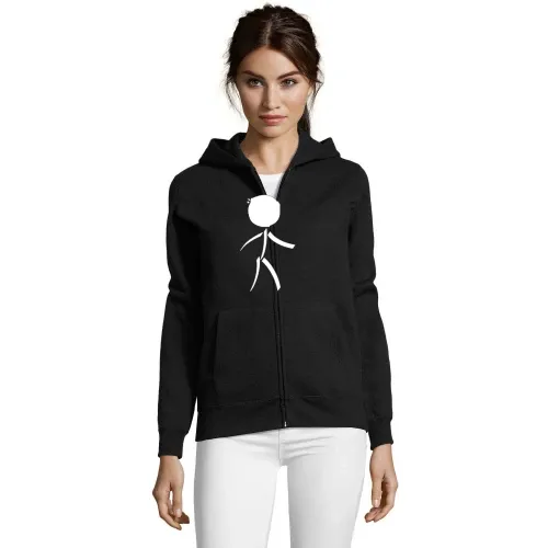 Fussball Strichmännchen Frauen Hoodie